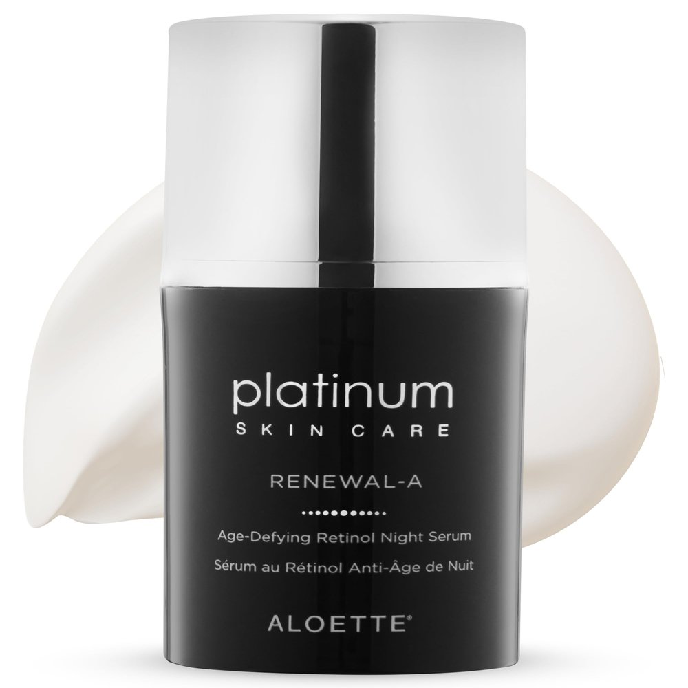 Aloette Retinol Serum for Face - Hydrating Vitamin C Face Serum with Niacinamide Hydrates, Plumps & Brightens Skin - Night Facial Serum Skincare for Fine Lines & Uneven Skin Tone, 0.54 Oz