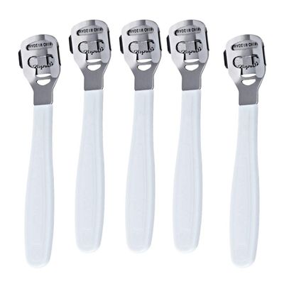 EXCEART 5pcs Stainless Steel Foot Cuticle Remover Tool Manual Hard Skin Shaver for Pedicure Treatment Salon