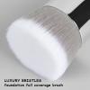 DIFFUNY Large Makeup Brushes Double Ended Foundation Brush & Concealer Brush, Flat Top Kabuki Foundation Brush for Liquid, Cream, Blending, Buffing, Concealer, Dual Sided Make Up Brushes view 3