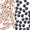 1440Pcs Crystal Rhinestones for Nail Face Makeup Art Crafts Clothes Decoration -(SS8,2.4mm, Topaz Ab and SS8,2.4mm,Black) view 1