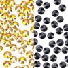 1440Pcs Crystal Rhinestones for Nail Face Makeup Art Crafts Clothes Decoration -(SS8,2.4mm, Metallic Sunshine and SS8,2.4mm,Black) view 1