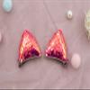 Summer Crystal 4 Pairs Sequins Cat Ears Kitty Ears Hair Clips - For Girls and Women - Stylish Hair Accessory for Birthdays, Costumes, Halloween, Holidays, and Parties (4 Pairs CHMV) view 4