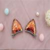 Summer Crystal 4 Pairs Sequins Cat Ears Kitty Ears Hair Clips - For Girls and Women - Stylish Hair Accessory for Birthdays, Costumes, Halloween, Holidays, and Parties (4Pairs BFFP) view 3