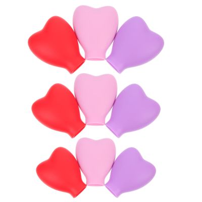 Beaupretty 9pcs Makeup Brush Anti-lost Covers Holder for Brush Protective Covers Protector