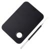 KALLORY Stainless Steel Makeup Palette 2pcs Cosmetic Mixing Makeup Palette with Spatula Too Foundation Palette for Nail Art Makeup Foundation, Large view 4