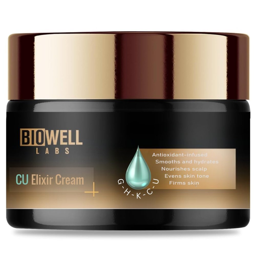 BioWell Labs CU Elixir Cream  Moisturizing & Hydrating Neck & Face Cream | Daily Use Ointment for Smooth, Radiant Skin | 1.7 fl. oz.