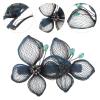 Mobestech French Hair Pin Double Wire Metal Hair Clips, Crystal Hair Clips Comfortable Hold Girls Ladies Snap Clip Barrettes view 4