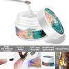 Lofuanna LED/UV Clear Gel Builder - 2PCS Self-Leveling Formula, Nail Art Brush & File, Strengthens Natural Nails, Salon-Quality at Home view 3