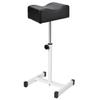 FLOLXNB Pedicure Manicure Footrest, Foot Massage Manicure Nail Beauty Stool Stand, Adjustable Height Footstool for Home Beauty Salon Spa Tattoo (Black) view 1