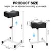 FLOLXNB Pedicure Manicure Footrest, Foot Massage Manicure Nail Beauty Stool Stand, Adjustable Height Footstool for Home Beauty Salon Spa Tattoo (Black) view 2