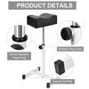 FLOLXNB Pedicure Manicure Footrest, Foot Massage Manicure Nail Beauty Stool Stand, Adjustable Height Footstool for Home Beauty Salon Spa Tattoo (Black) view 3