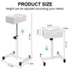 FLOLXNB Pedicure Foot Rest, Foot Massage Pedicure Stool, Tattoo Stand Adjustable Height Footstool Nail Equipment for Home Beauty Salon Spa (White) view 2
