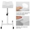 FLOLXNB Pedicure Foot Rest, Foot Massage Pedicure Stool, Tattoo Stand Adjustable Height Footstool Nail Equipment for Home Beauty Salon Spa (White) view 3