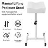 FLOLXNB Pedicure Foot Rest, Foot Massage Pedicure Stool, Tattoo Stand Adjustable Height Footstool Nail Equipment for Home Beauty Salon Spa (White) view 4