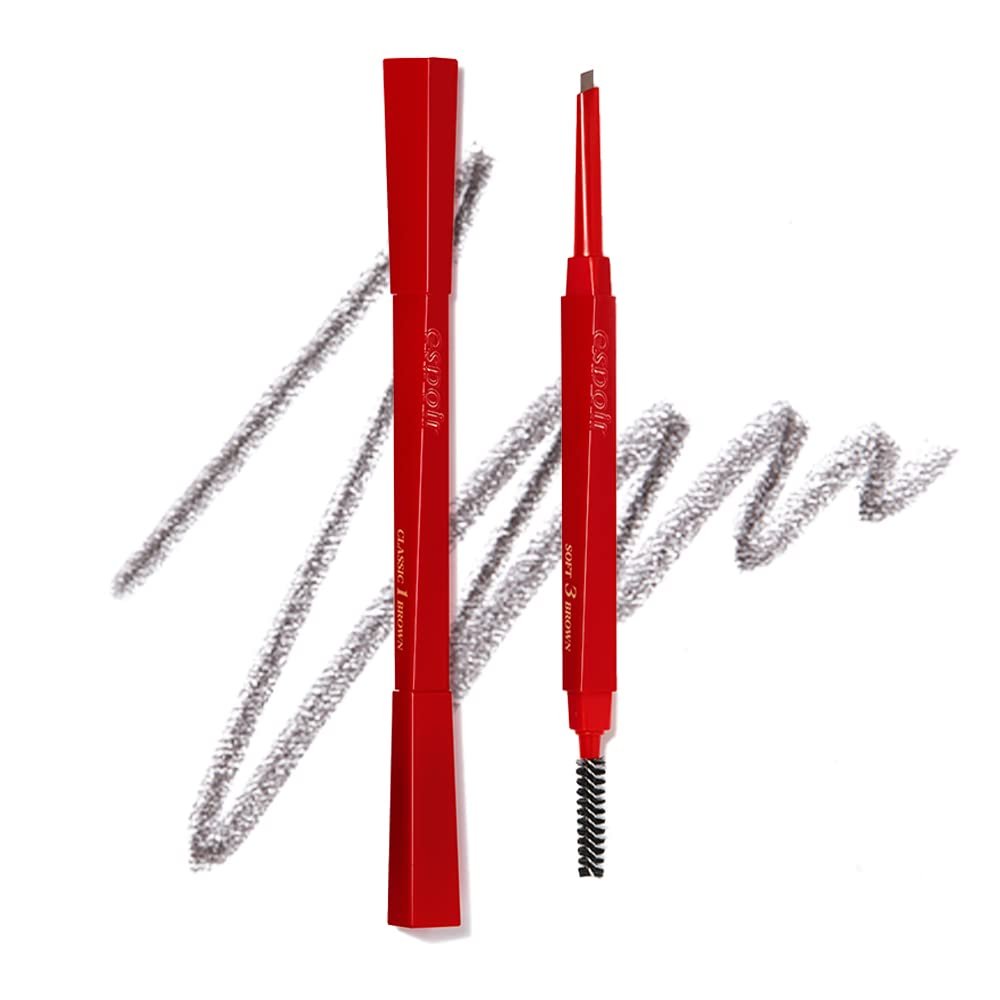 Espoir The Brow Balance Pencil #2 Cool Gray | Eye Brow Pencil that's Natural and Easy to Draw without Clumping | A Detailed and Rich Eyebrow Texture | Korean Makeup
