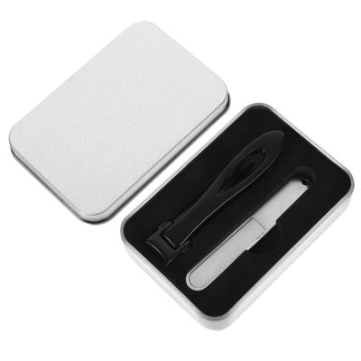 Beavorty 1set Stainless Steel Nail Clipper Set Nail Trimming Tools and Storage Box for Men and Women for and Care