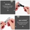 Beavorty 1set Stainless Steel Nail Clipper Set Nail Trimming Tools and Storage Box for Men and Women for and Care view 3