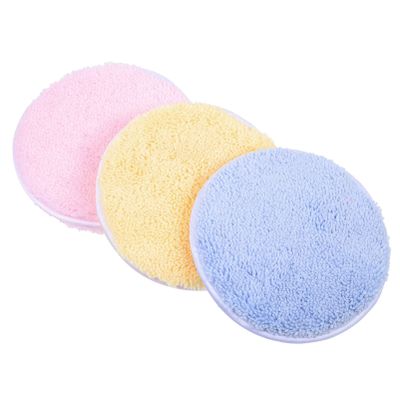 FRCOLOR 3pcs Makeup Cleansing Pads Reusable Wipes for Gentle Makeup Removal for Daily Use Includes and Colors