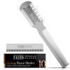 Facn Razor Comb for Hair Cutting - Professional Hair Cutting Comb Kit with 12 Replacement Blades, Double Edge Shaper for Salon & Home, Premium Styling Thinning Texturizing Split Ends Trimming Razor view 1