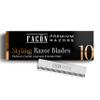 Facn Professional Hair Razor Comb Replacement Blades, Styling Razor Blades for Thinning Texturizing Layering Cutting Hair, Premium Platinum Japanese Stainless Steel for Split Ends Trimming - 10 Count view 1