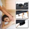 Haiput Wam Portable Massage Table Folding with Free Accessories, Wooden/Aluminum 84" Bed 2" Cushion 2/3 Section Massage Spa Bed,Height-Adjustable Salon Bed (Beech Sheet, Black 2 Section) view 2
