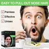 Nose and Ear Hair Waxing Kit - Hair Removal Set for Men and Women with 50g Wax Beads, 20 Applicators (10 times), 10 Paper Cups, and 10 Mustache Guards view 2
