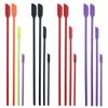 4Pcs Mini Silicone Spatula Set, Upgraded Two-sides Hardened Sturdier Silicone Spatula, Mini Spatula for Makeup, Reusable Thin Jar Scraper, Last Drop Spatula for Beauty and Kitchen Colorful view 3