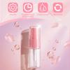 12Pcs 10ml/0.34oz Clear Lotion Pump Bottle with Pink Press Pump Head Empty Refillable Travel Bottles Toiletries Liquid Container Vials for Cosmetic Makeup Shampoo Shower Gel view 4