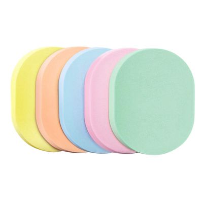 Ciieeo 5pcs Natural Facial Cleaning Sponge Puff for Deep Cleansing Makeup Powder Tool Suitable for All Skin Types Gentle Exfoliation and Makeup Removal