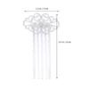KALLORY 10pcs Silver Flower Inserted Hair Combs for Women Elegant Hair Accessories for Weddings Dances and Daily Wear Stylish Women Headdress for Enhanced Hairstyling view 2