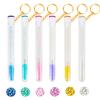 48 Pieces Disposable Mascara Wands Set,Include 24 pcs Disposable Crystal Lash Spoolies Brush and 24 Pieces Reusable Diamond keychain Empty Eyelash Brush Tubes for Women Girls Makeup Brush Kit view 1