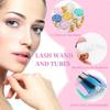 48 Pieces Disposable Mascara Wands Set,Include 24 pcs Disposable Crystal Lash Spoolies Brush and 24 Pieces Reusable Diamond keychain Empty Eyelash Brush Tubes for Women Girls Makeup Brush Kit view 3