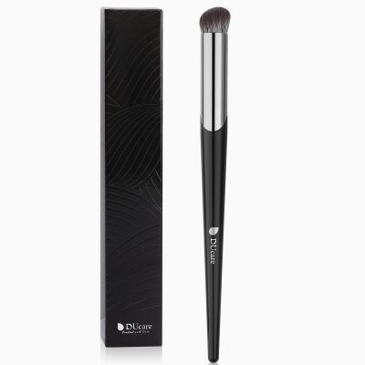 DUcare Concealer Brush Under Eye, Angled Small Nose Contour Brush, Mini Thin Slanted Foundation Dark Circles Puffiness, Puffy Face Eyebrow Eyes, Liquid Cream Blending