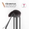 DUcare Concealer Brush Under Eye, Angled Small Nose Contour Brush, Mini Thin Slanted Foundation Dark Circles Puffiness, Puffy Face Eyebrow Eyes, Liquid Cream Blending view 3