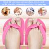 JaGely 90 Pairs Disposable Pedicure Slippers Bulk, Pedicure Flip Flops Disposable Anti Slip EVA Foam Spa Slippers Sandals for Guests Women Girls Kids Foot Bath Nail Salon Party Supplies, 9 Colors view 4