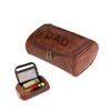 JINLIN Personalized Toiletry Bag Rustic Leather Travel Organizer, Handcrafted Travel Bag Gift for Father Groomsmen Husband Boyfriend view 1