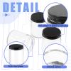 Glarks 8 Pack 8oz Glass Jars with Lids, Round Clear Glass Jars with Inner Liner and Black Lids for Storing Creams, Beauty Products, Cosmetic and Ointments view 3