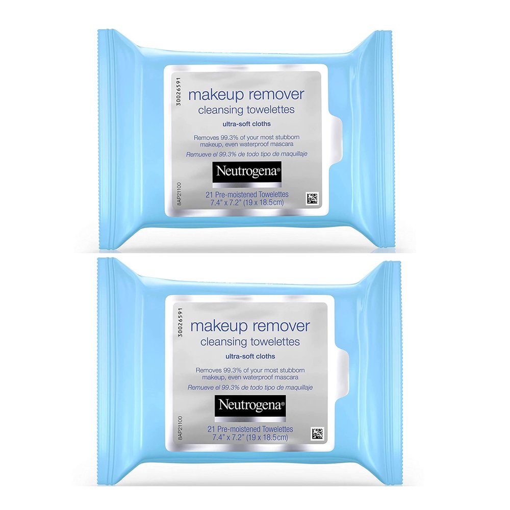 Neutrogena Makeup Remover Cleansing Towelettes 21 ea (Pack of 2)