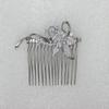Faship Gorgeous Clear CZ Crystal Floral Hair Comb view 2