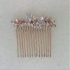 Faship Gorgeous Clear CZ Crystal Floral Hair Comb view 2