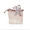 Faship Gorgeous Clear CZ Crystal Floral Hair Comb view 1