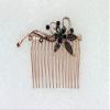 Faship Gorgeous Black CZ Crystal Floral Hair Comb view 2