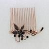Faship Gorgeous Black CZ Crystal Floral Hair Comb view 4
