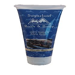 Sugarloaf Bath & Body. Our Whipped Body Butter is Made with 100% Pure/Raw Butters and Quality Ingredients. All Three Unrefined Coconut, Mango, and Shea Butters are used in this Formula; Formulated for Moisturizing, Hydrating, and Rich Ideal for Skin 