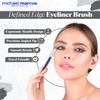 michael marcus Makeup Cake Eye Liner & Eyeliner Brush (Trashy) - Water Activated Dry Pressed, Long-Lasting & Smudge Resistant Eyeliner - Cruelty & Paraben Free - For Beginner & Pro Makeup Artist view 3