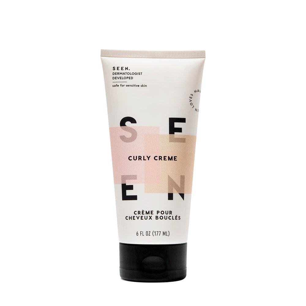 SEEN Curly Creme - Scented - Non-Comedogenic & Curl Defining Styling Hair Cream- Reduces Frizz- Heat Protectant- Safe for Sensitive Skin