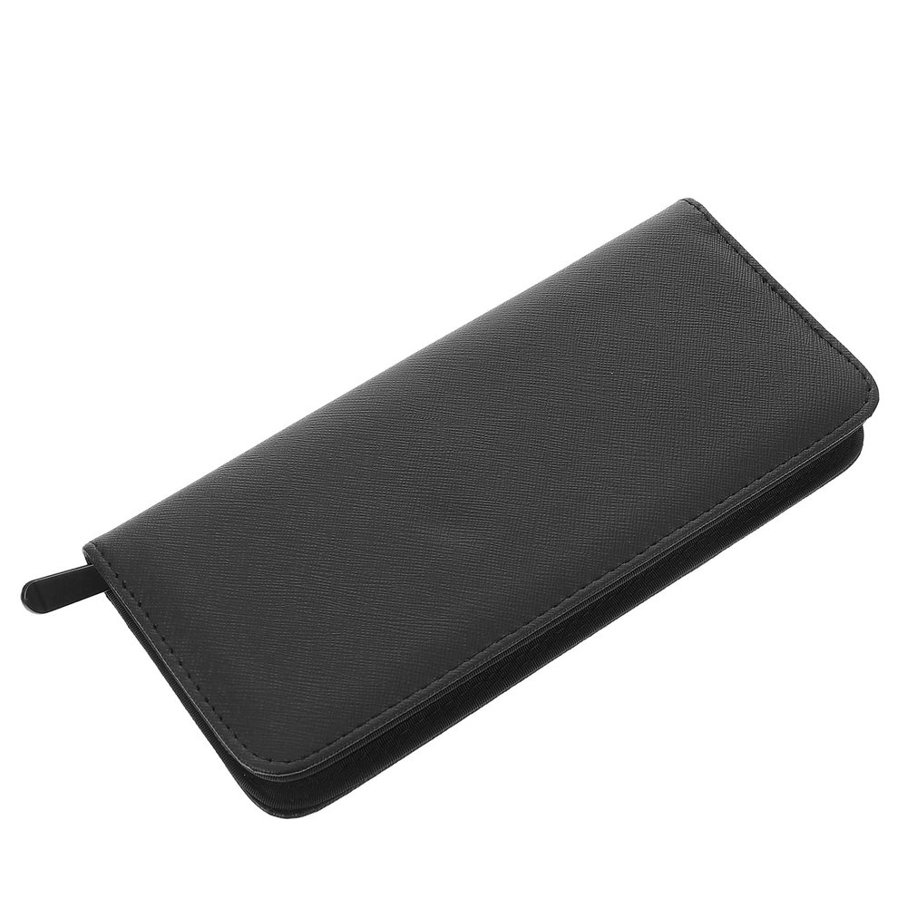 Beavorty 1Pcs Hair Stylist Scissor Holder Pouch Salon Scissors Bag Roll Up Hair Tools Barber Shears Holder Professional Leather Shears Case for Hairdressers