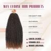 Dansama 6 Packs Passion Twist Hair Water Wave Braiding Hair for Butterfly Style Crochet Braids Bohemian Hair Extensions (24inch, T1B/30, Economy Pack) view 3