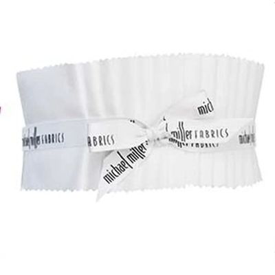 Cotton Couture Solid White Strip Set ROLL0249 from Michael Miller by The roll