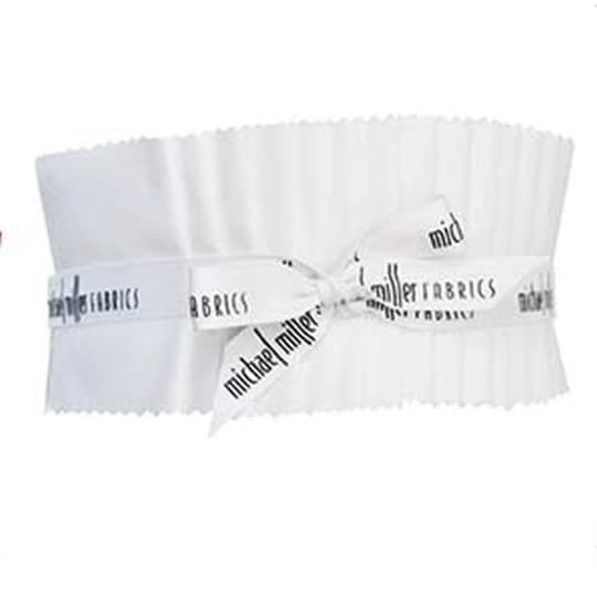 Cotton Couture Solid White Strip Set ROLL0249 from Michael Miller by The roll